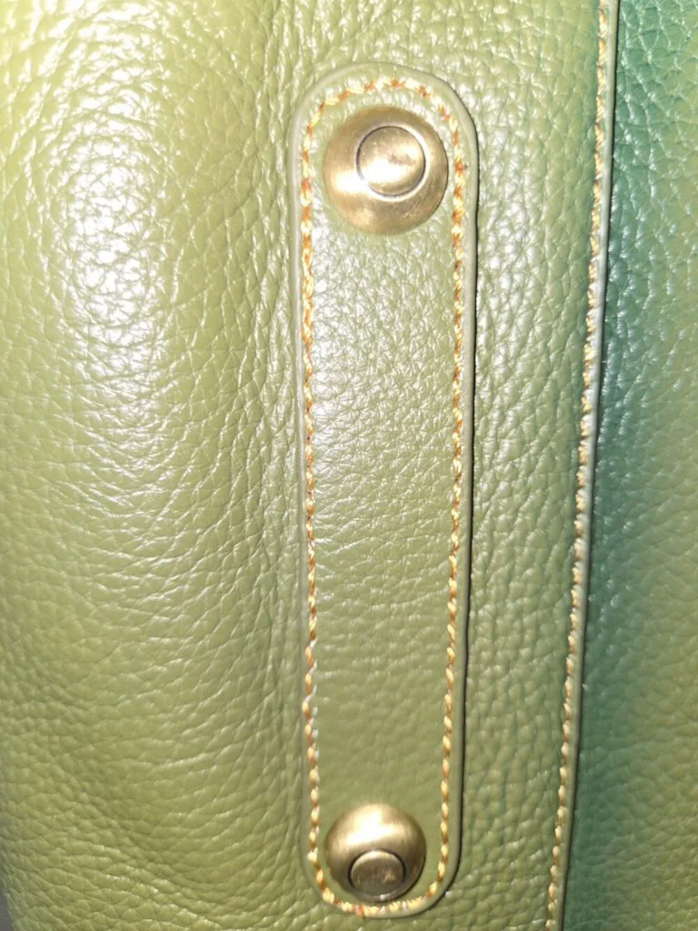 Sharif Olive Green Pebbled Satchel Handbag Crossbody Multi Pocket
